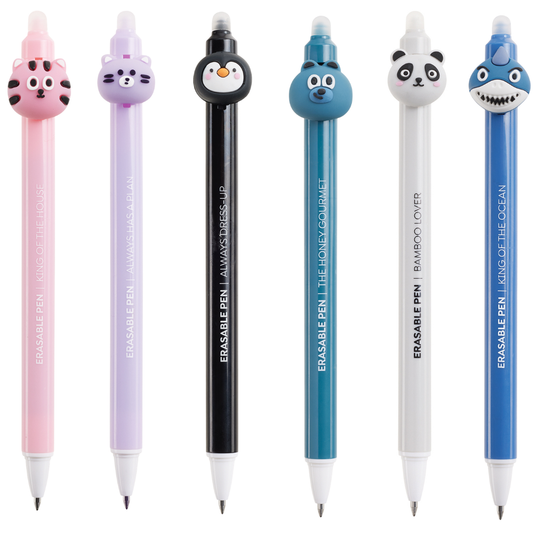 Présentoir de 36 stylos effaçables 0.5mm - Oops (encre bleue)