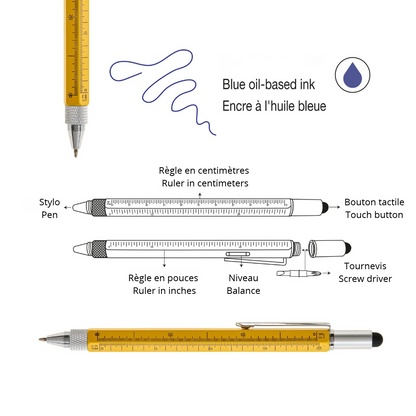 Stylo multifonctions moutarde – Tools & The Gang