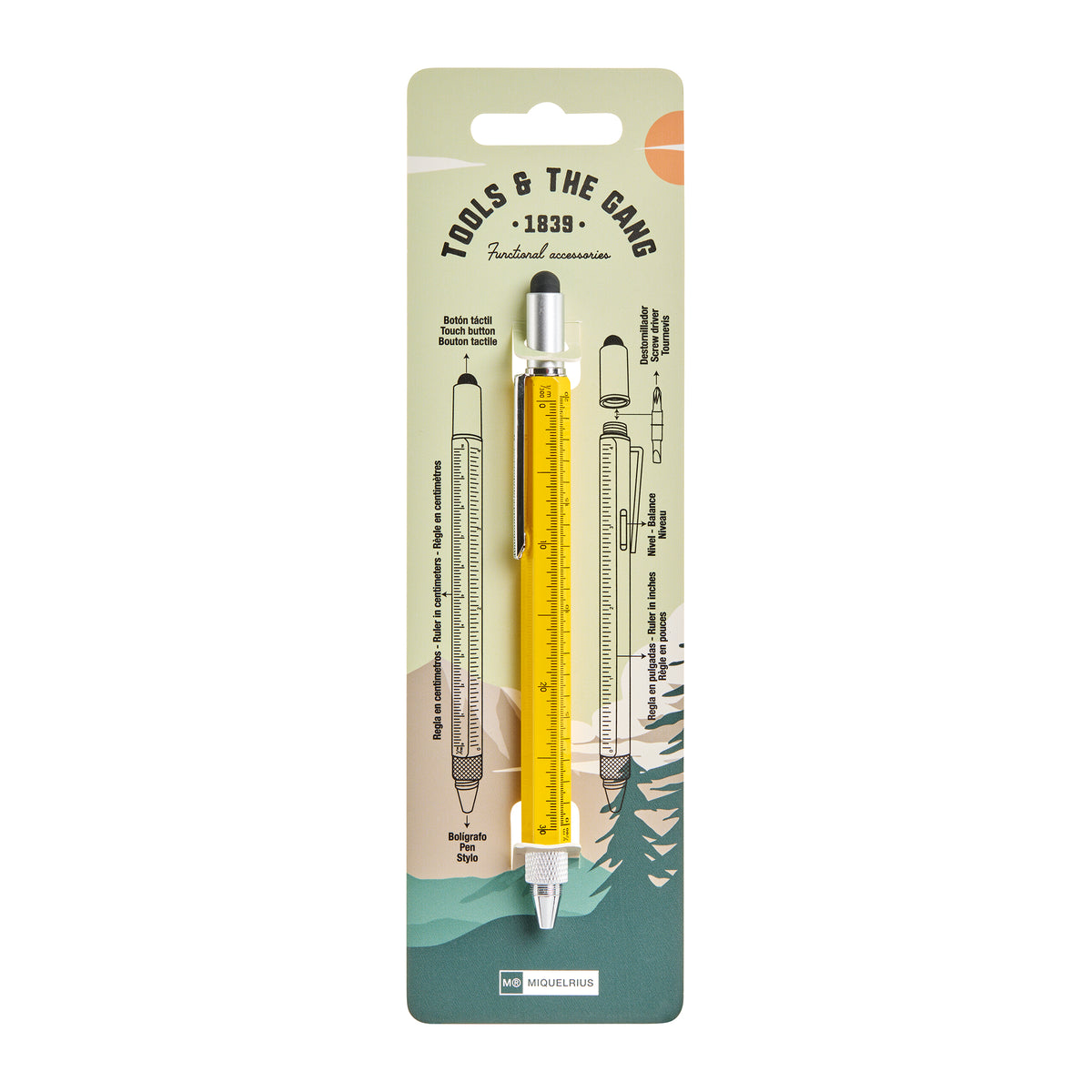 Stylo multifonctions moutarde – Tools & The Gang
