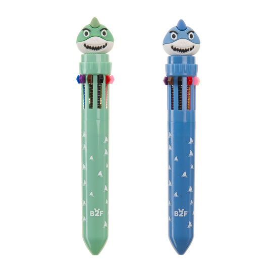Présentoir de 36 stylos 10 couleurs - Requin