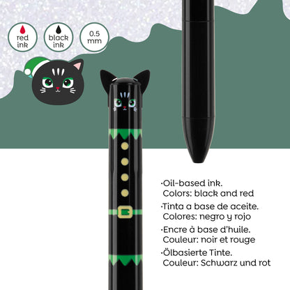 Ensemble de 2 stylos bicolores - Noël