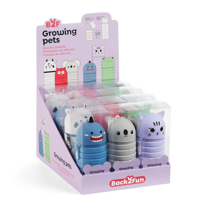 Étui à crayons en silicone : Growing Pets