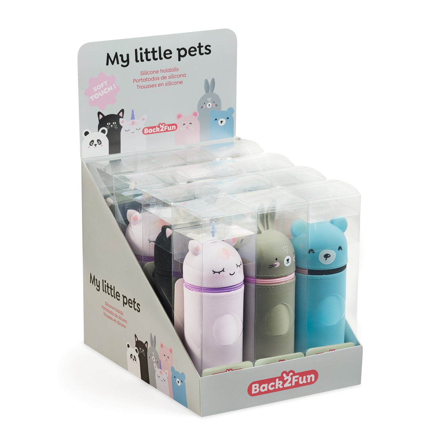 Étui à crayons en silicone : Little Pets