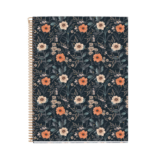 Cahier ligné à spirale A4 – Bloom British Bloom
