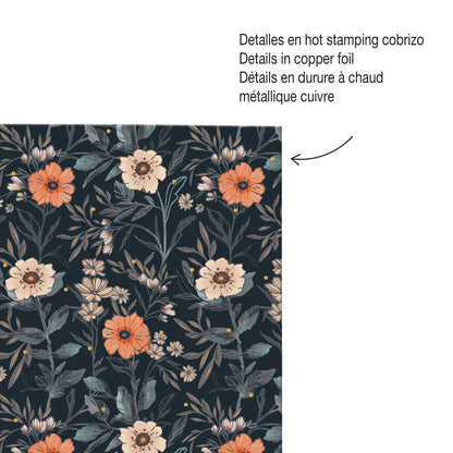 Cahier ligné à spirale A4 – Bloom British Bloom