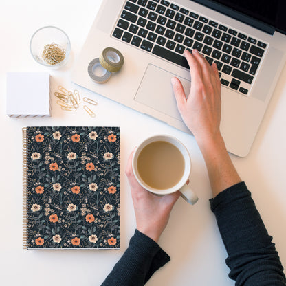 Cahier ligné à spirale A4 – Bloom British Bloom