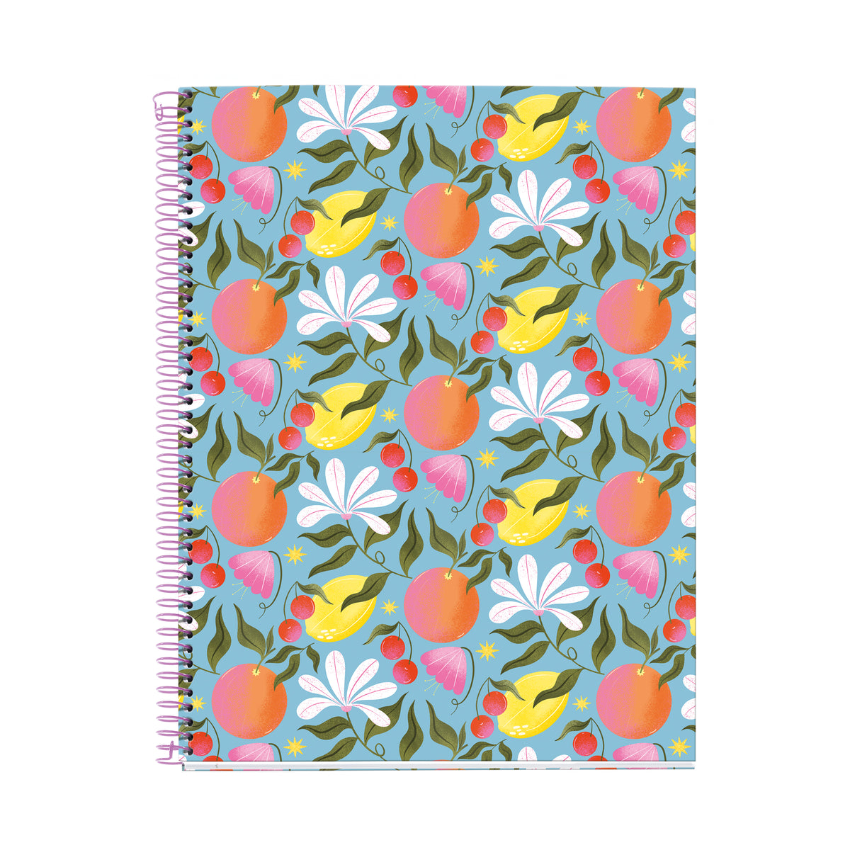 Cahier ligné à spirale A4 – Happy Fruits