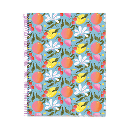 Cahier ligné à spirale A4 – Happy Fruits