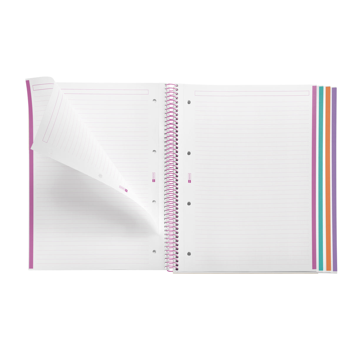 Cahier ligné à spirale A4 – Happy Fruits