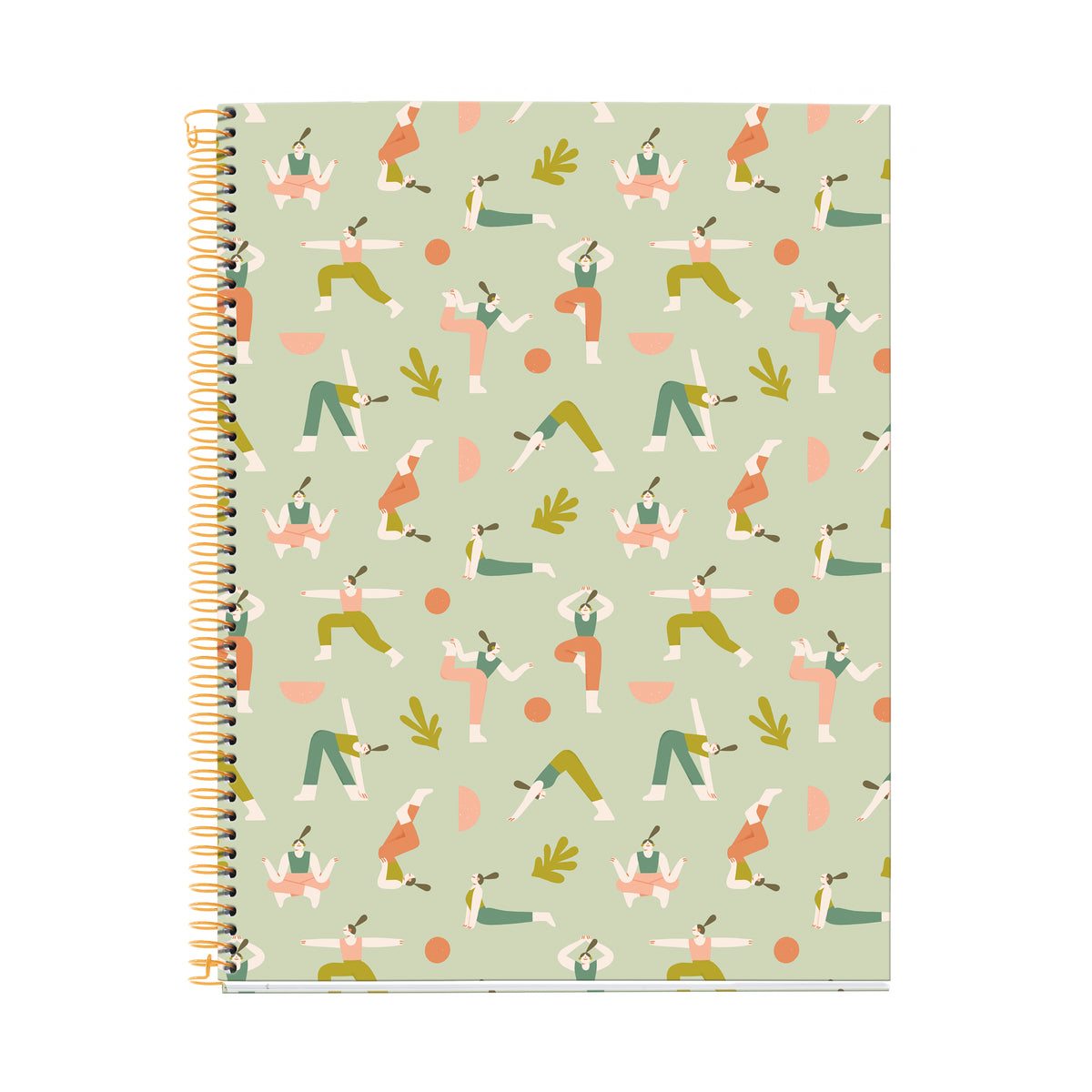 Cahier ligné à spirale A4 – Yoga