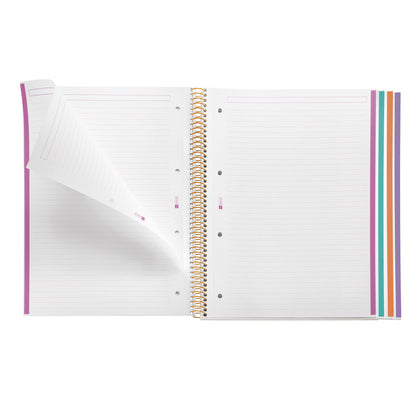 Cahier ligné à spirale A4 – Yoga