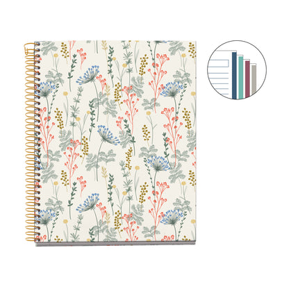 Cahier ligné à spirale A5 – Day Hidden Forest