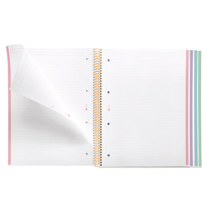 Cahier ligné à spirale A4 – Aquarelle