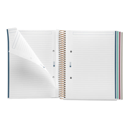 Cahier ligné à spirale A5 – Bloom Field (rose)