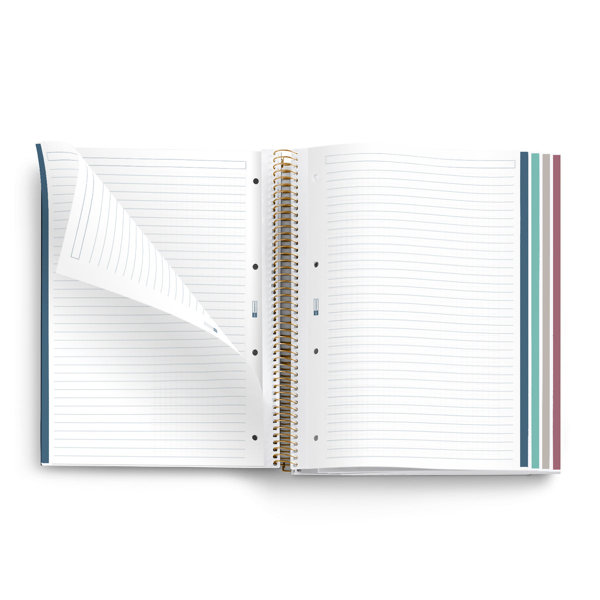 Cahier ligné à spirale A4 – Floral Garden Vert