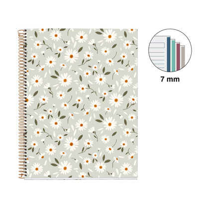 Cahier ligné à spirale A4 – Spring