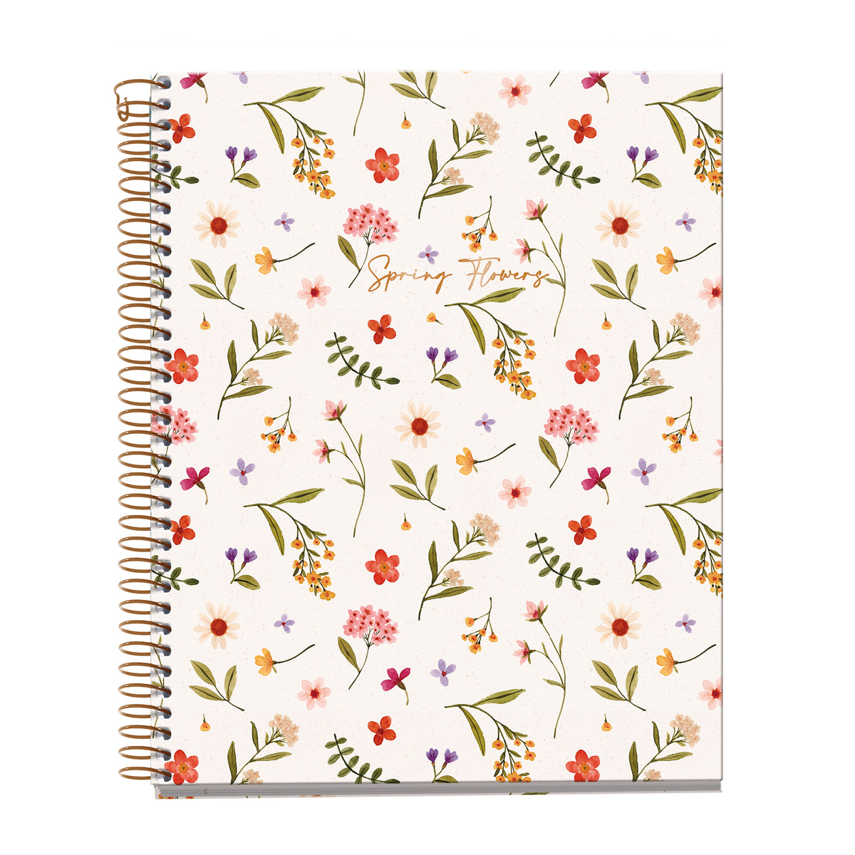 Cahier ligné à spirale A5 – Spring (crème)