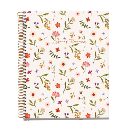 Cahier ligné à spirale A5 – Spring (crème)