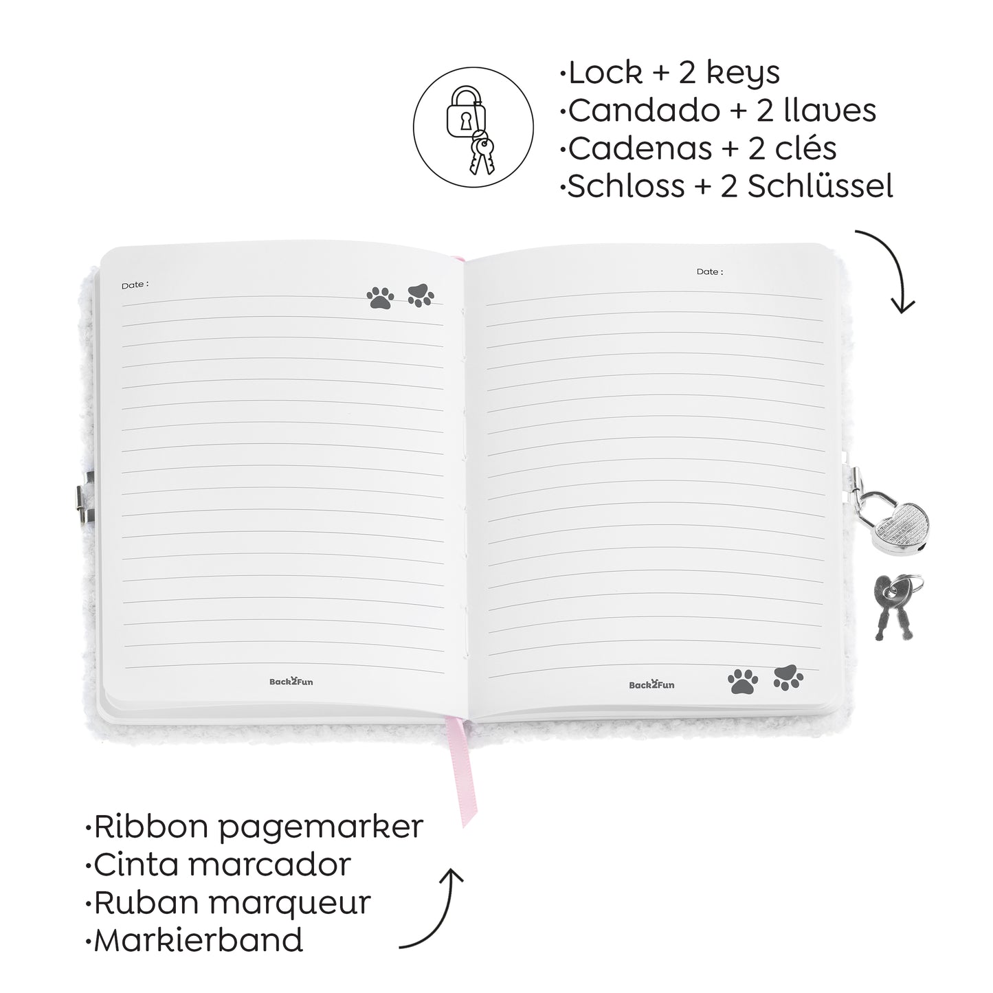 Journal intime peluche - Panda