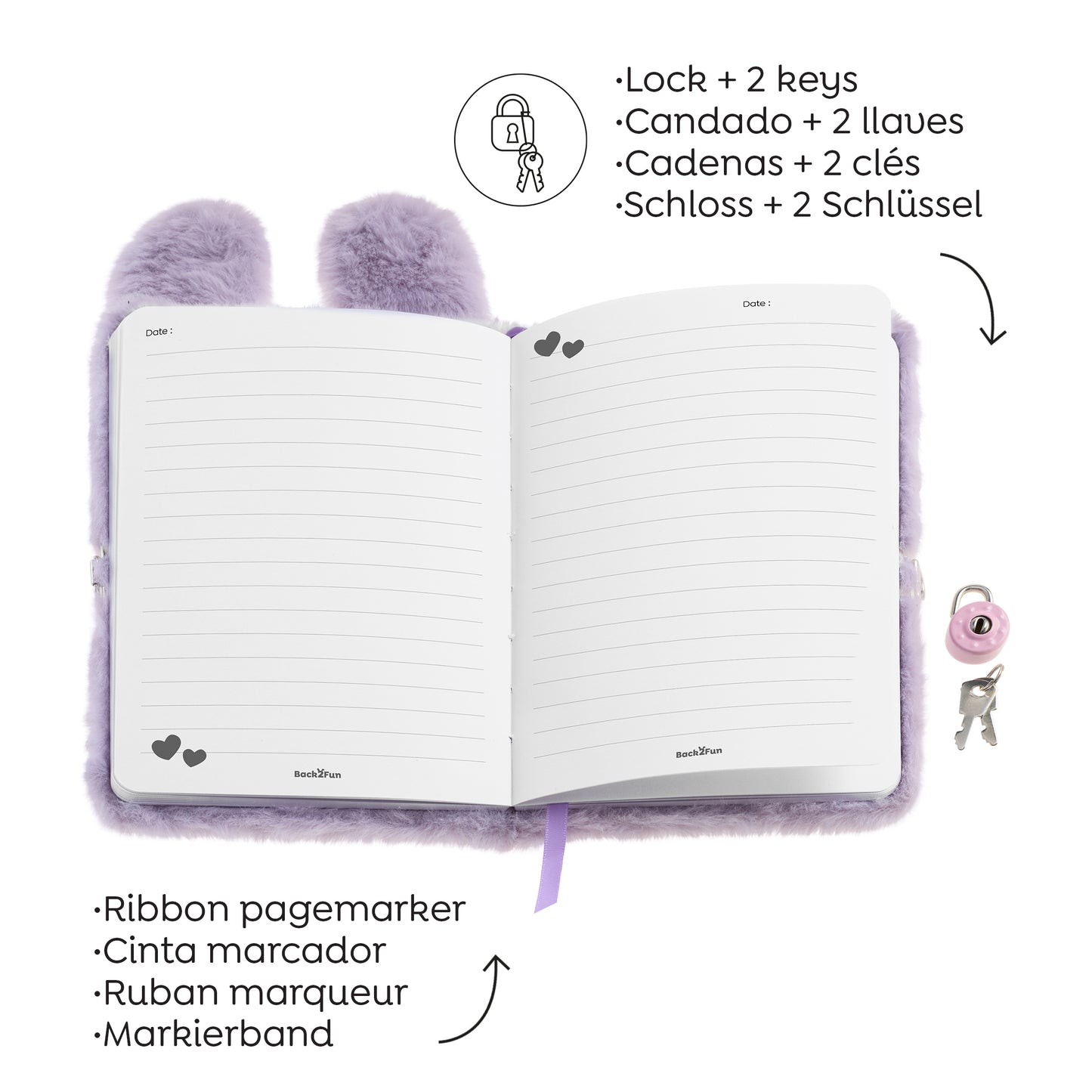 Journal intime peluche - Lapin