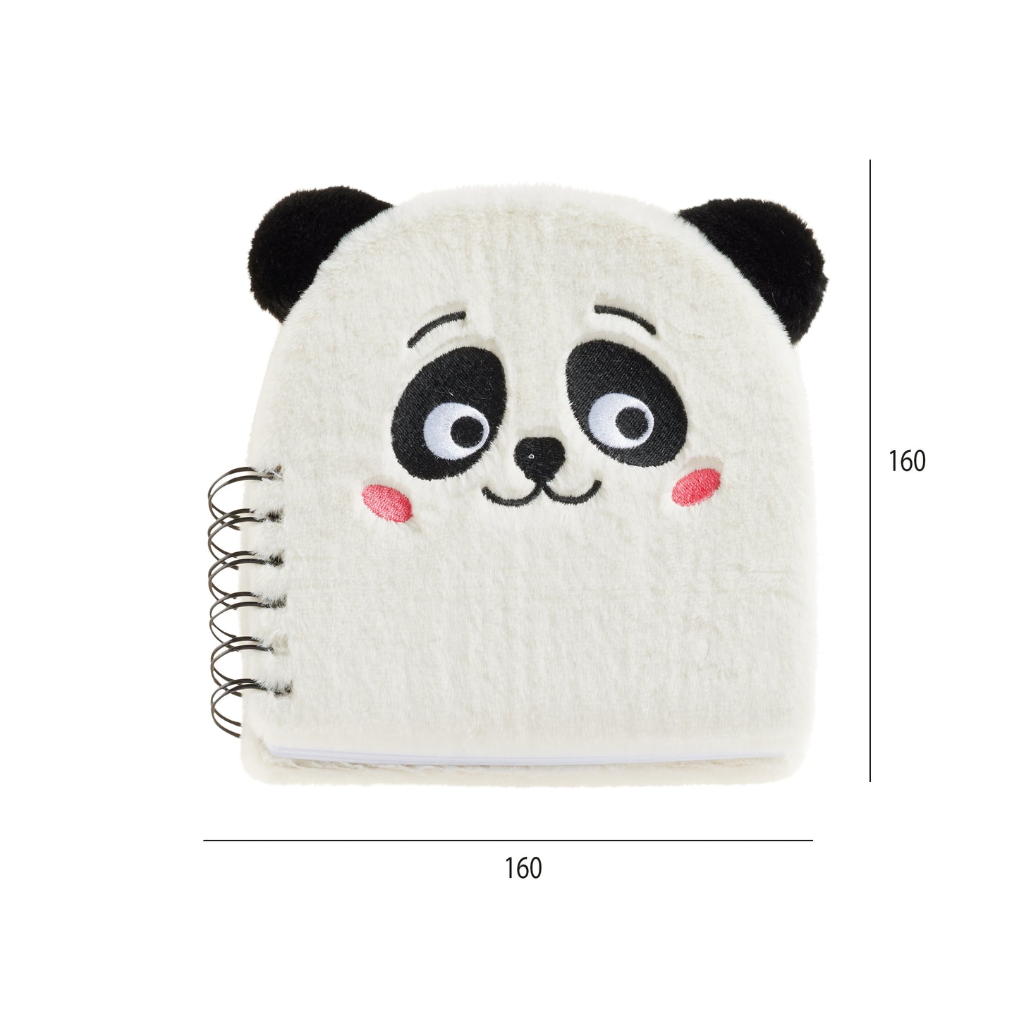 Carnet de notes peluche - Panda