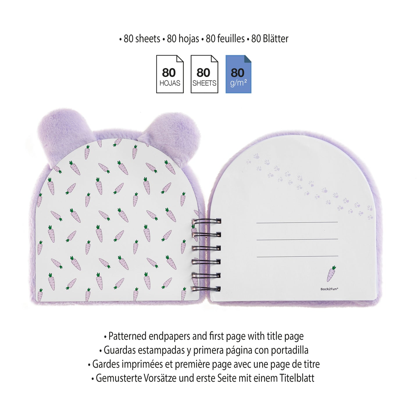 Carnet de notes peluche - Hamster