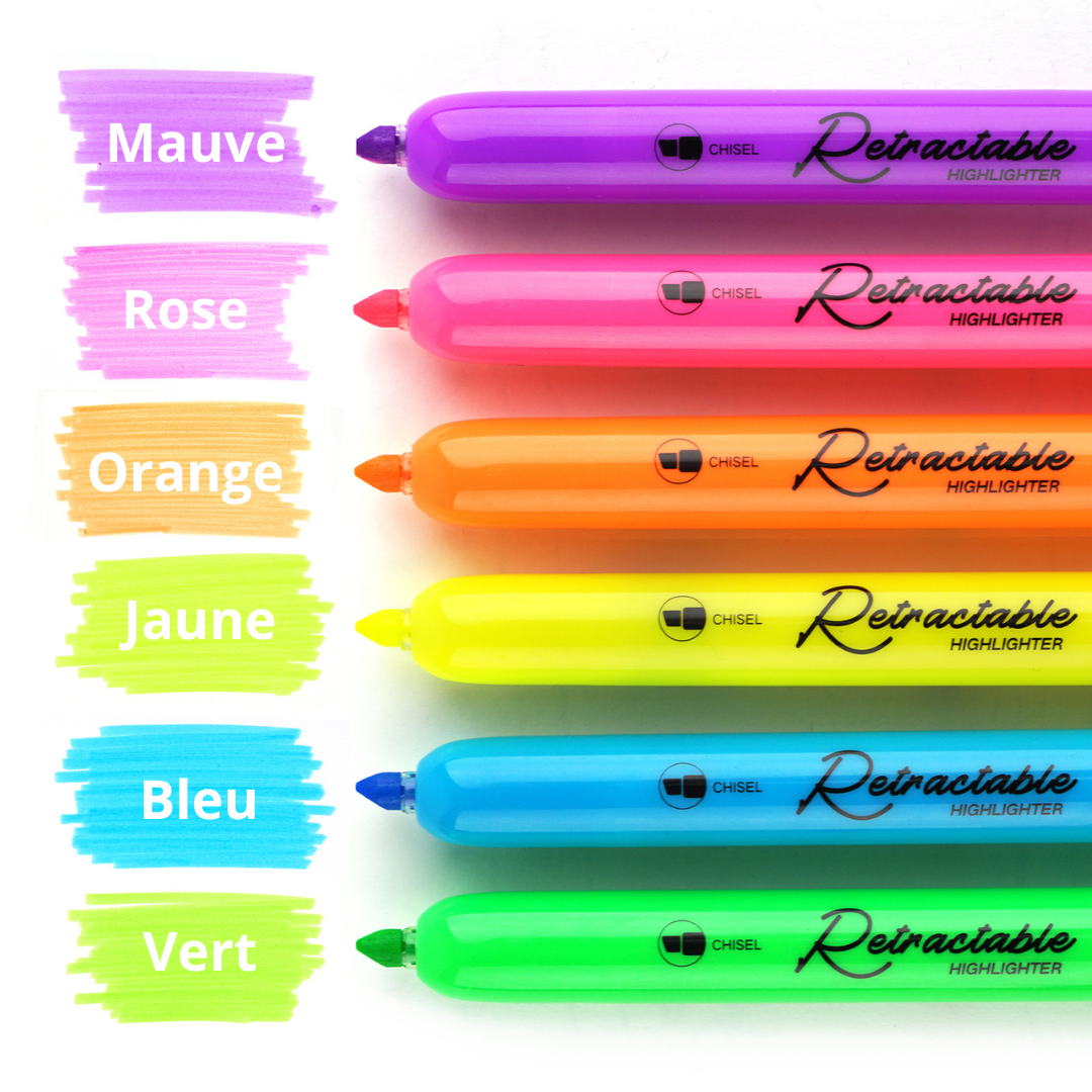 NEON retractable highlighter