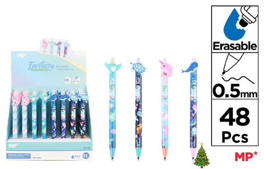 Display of 48 erasable ballpoint pens 0.5mm MER