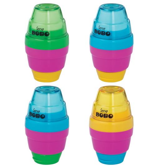 Display of 24 SIMPLE pencil sharpeners with BOBO eraser