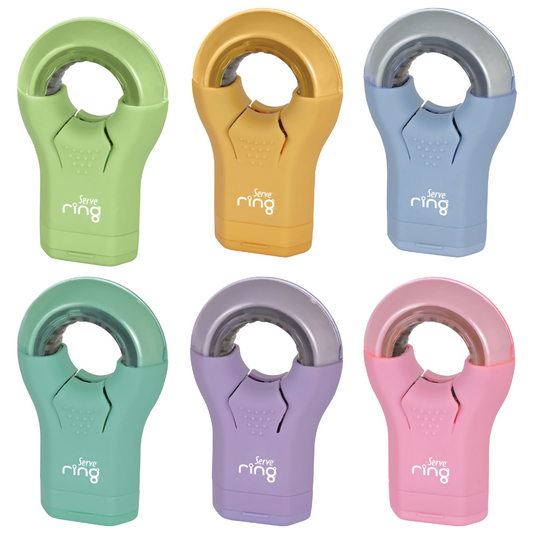 Display of 23 SIMPLE pencil sharpeners with eraser RING PASTEL