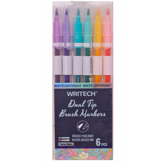 NEON/PASTEL Dual Tip Brush Marker